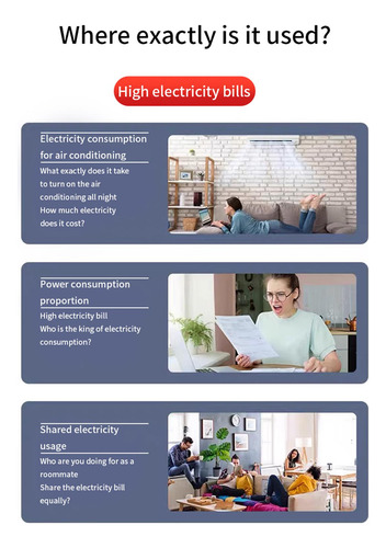 Medidor De Energía Probador De Energía Monofásico Para
