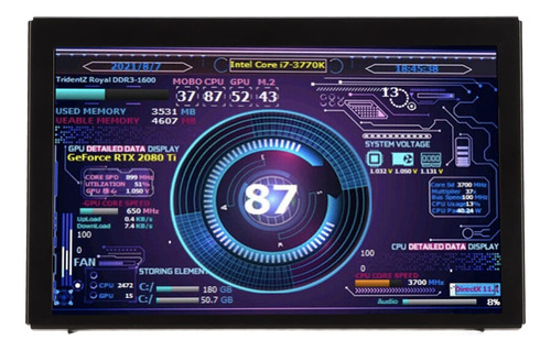 Monitor Temperatura Computadora 5  Ips Usb Mini Pantalla Cpu
