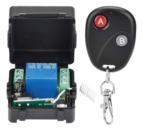 Interruptor Inalámbrico Rf 433 Mhz 12v 10a Con 2 Controles