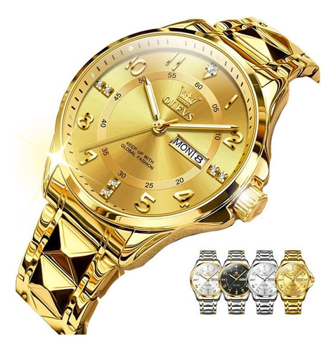 Reloj De Cuarzo Con Calendario Luminoso De Moda Para Hombre