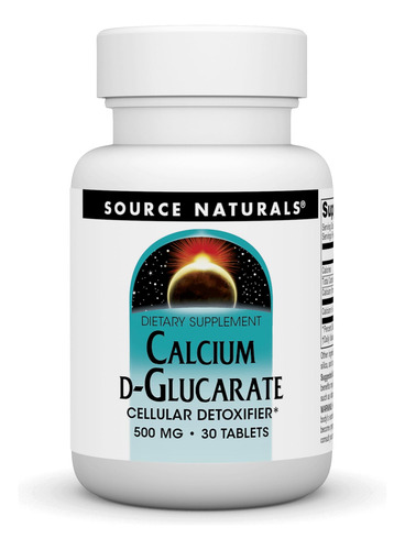 Supplement Source Naturals D-glucarato De Calcio 500 Mg 30 T