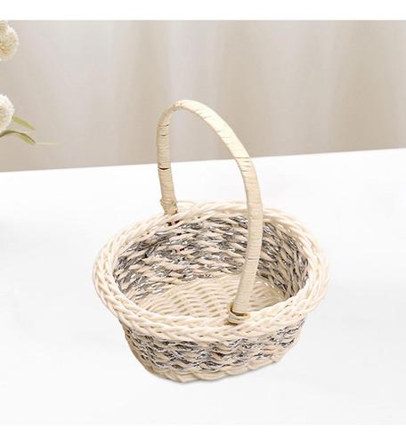 Cesta De Almacenamiento Multiusos, Cesta De Picnic Con Asa,
