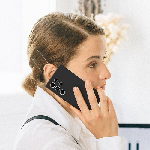Funda Protectora De Silicona Líquida A Prueba De Golpes Para Samsung Galaxy S23 Ultra S23fe Plus