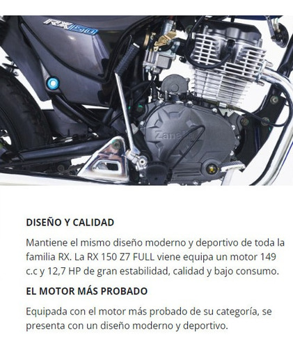 Zanella Rx 150 Full - Patentada $1.127.000 (sapucai)