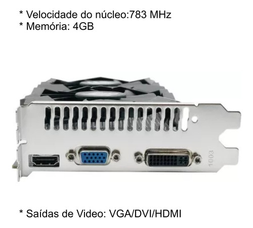 Placa De Vídeo Nvidia Gtx 550ti 4gb Gddr5 128bits Top