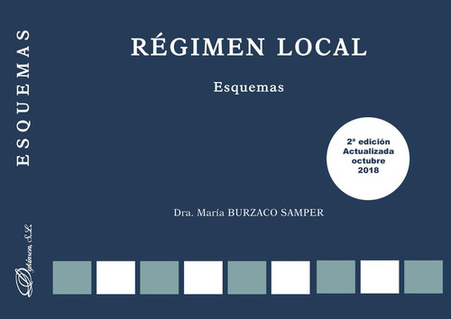 Rãâ©gimen Local. Esquemas, De Burzaco Samper, María. Editorial Dykinson, S.l., Tapa Blanda En Español