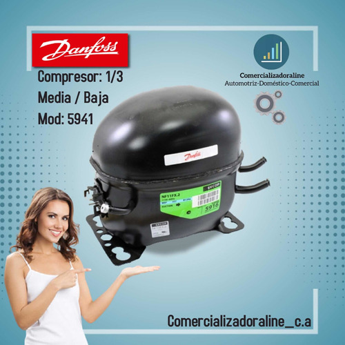 Compresor 1/3 Media Baja Danfoss Mod:5941