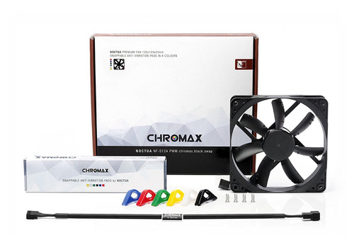 Ventilador De 120 Mm Tranquila Noctua Nf-s12a Pwm Chromax.bl