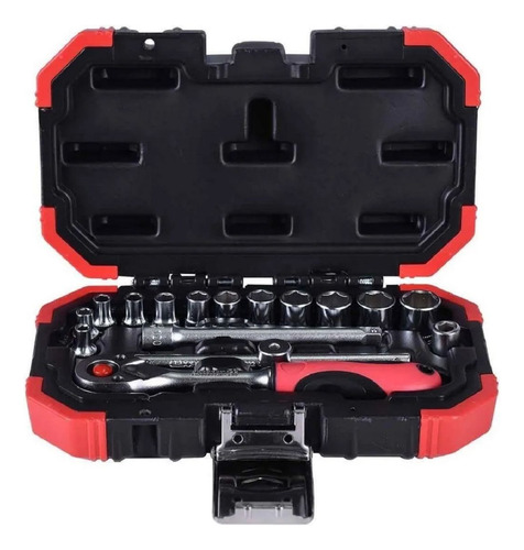 Imagen 2 de 6 de Juego Tubos Gedore 1/4 16 Piezas 4 Mm A 13 Mm Crique Set Kit