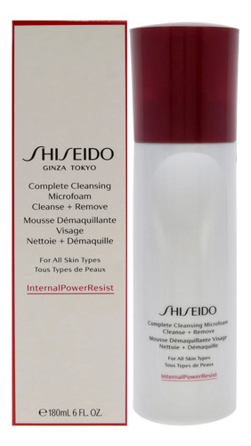 Microespuma Limpiadora Shiseido Complete 180 Ml Para Mujer