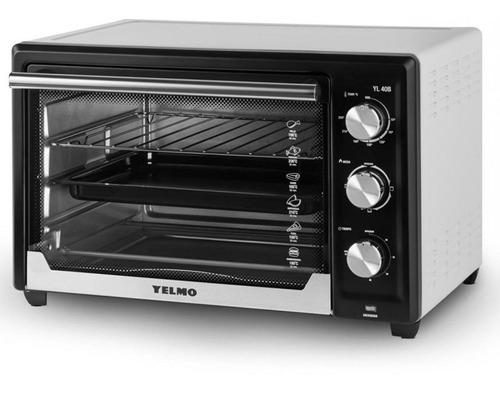 Horno Electrico De Mesa 40 Lt Yelmo 1500w Acero Inoxidable