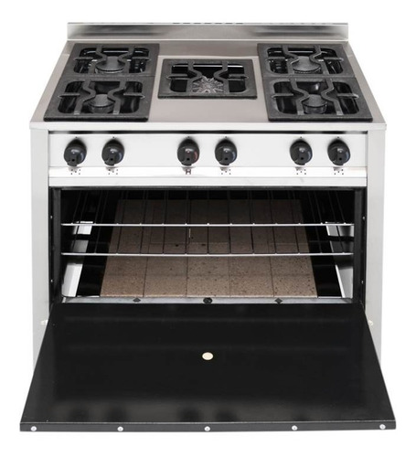 Cocina Industrial Gastroequip 5h Inoxidable Piso Refractario
