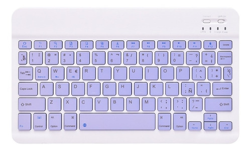 Imagen 10 de 10 de Teclado Bluetooth Inalámbrico Español Para iPad