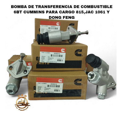 Bomba De Transferencia De Combustible Cummins 6bt, Dong Feng