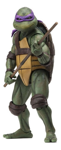 Figura de acción Teenage Mutant Ninja Turtles Dontelllo Clásica de Neca