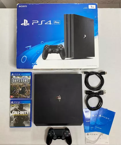 PlayStation 4 1 Tb Pro Seminovo com Brinde