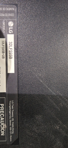 Fuente Y Leds De Pantalla Lg Mod 32lf595b-ub (Usado)