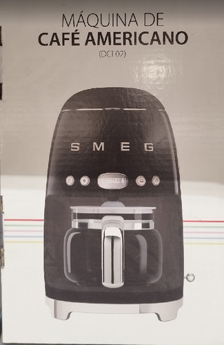 Cafetera De Goteo Smeg Con Filtro Permanente Color Negro