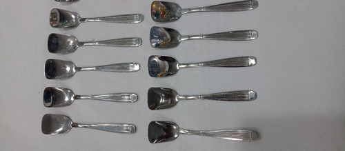 Imagen 2 de 4 de Cuchara De Helado Rayada Acero Inoxidable X12 - 13 Cm.