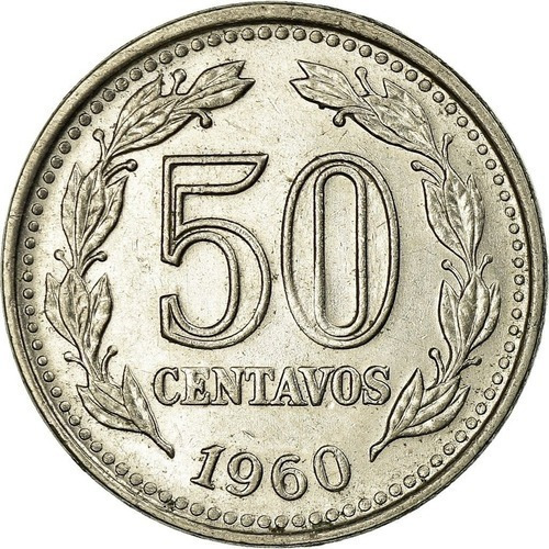 Moneda Argentina 50 Centavos 1960