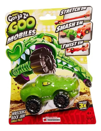 Heroes Of Goo Jit Zu Carrinho Goo Mobiles Wreckin' Rock Jaw