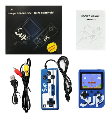 Consola De Videojuegos Portátil C/400 Juegos Y Pantalla 3 In