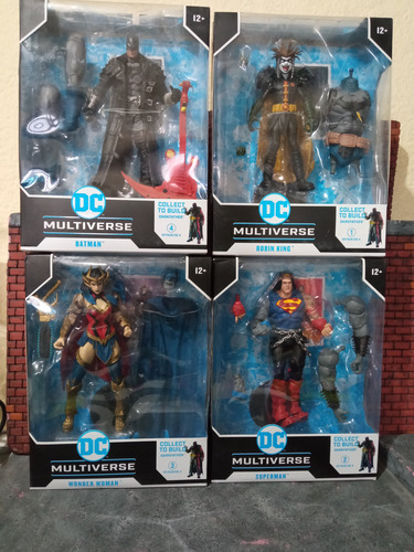 Set De 4 Mcfarlane Dc Multiverse Wave Darkfather Nuevo (Usado)