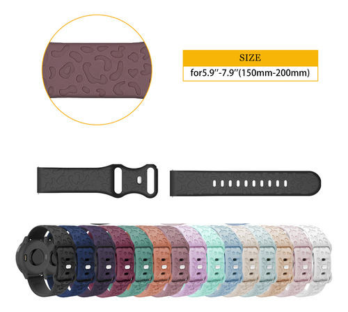 2 X Correa De Silicona Para Fossil Gen 6 44mm/5e 44mm