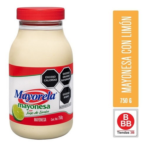 Mayonesa Con Limones Mayorela 750 G