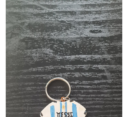 Llavero De Camisetas En Porcelana Fría Camiseta Selección Argentina