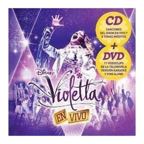 Violetta En Vivo Cd + Dvd Nuevo