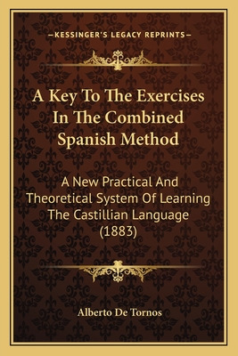 Libro A Key To The Exercises In The Combined Spanish Meth...