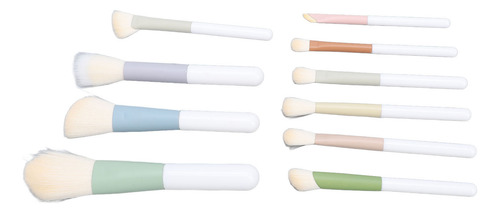 Conjunto De Pincéis De Maquiagem, 10 Unidades De Mini Pincéi