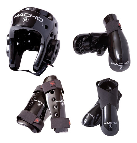 Dyna 7 Piece Sparring Gear Set With Shin Guards
