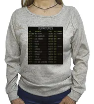 Comprar Buzo Lanilla Departures Cartel Aeropuerto Avion Vuelo P1