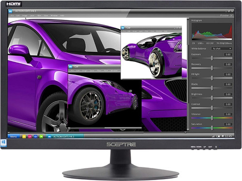Monitor 22 Pulgadas Led Hd 1080p Sceptre Bocinas Incorporada