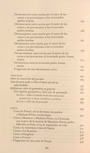 Las Provinciales Y Otras Obras - Blaise Pascal