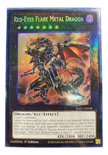 Yu-gi-oh! Red-eyes Flare Metal Dragon - Collector (ra01)