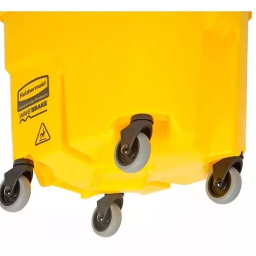 Balde de esfregona amarelo com prensa Rubbermaid Wave Break 33lt - Comprar  online