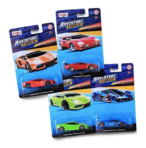 Mini Colección Lamborghini 4 Pack Maisto