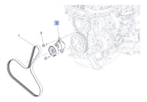 Tensor Banda Tiempo Original Tracker 21-23, Onix 21-22 Chevr