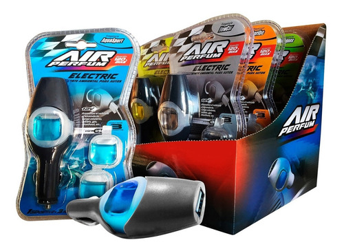 Imagen 1 de 5 de Perfume Electric Car 12v C/cargador Usb Pack Surtido 6un