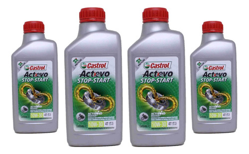 Óleo Moto Castrol Actevo Extra 4t 10w30 (4l) Semissintético