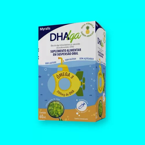 Dhalga Suspensão Oral Sabor Abacaxi 60ml Omega 3