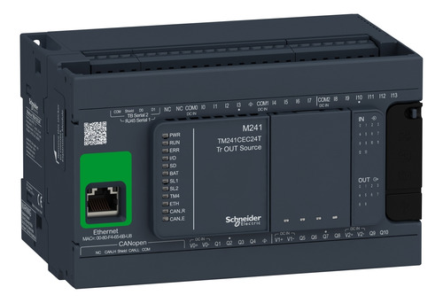 Tm241cec24t Plc Logic Controller, Modicon M241, 24 Io, Tran