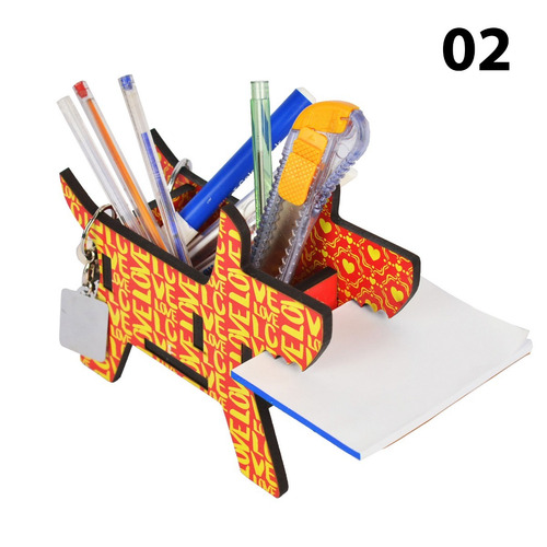 Imagem 5 de 10 de Porta Canetas E Lápis Decorativo Cachorro Criativo 4 Modelos