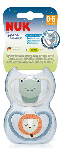 Nuk Space Boy kit com 2 unidades 0 Á  6 Meses 