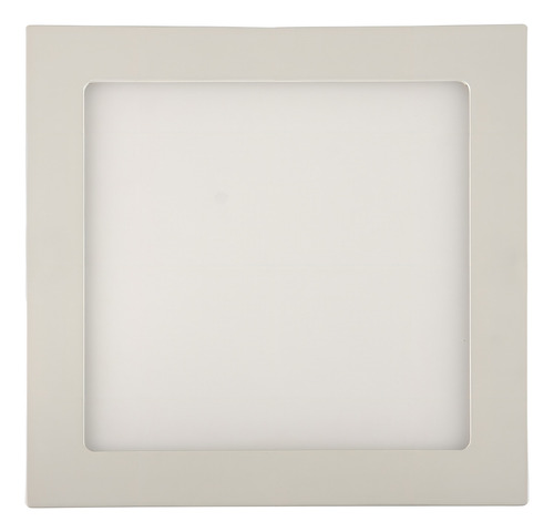Painel Led Embutir Quadrado Aluminio 24w 4100k Branco