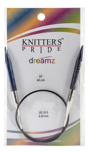 Knitter's Pride Aguja Circular Fija Dreamz 16  Tamaño 10.5