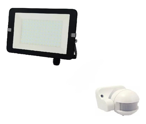 Reflector Led 100w Bellalux Calido + Sensor De Mov Ledvance